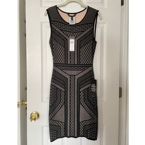 BCBG Maxazria Stefanie Geometric Bodycon Dress
